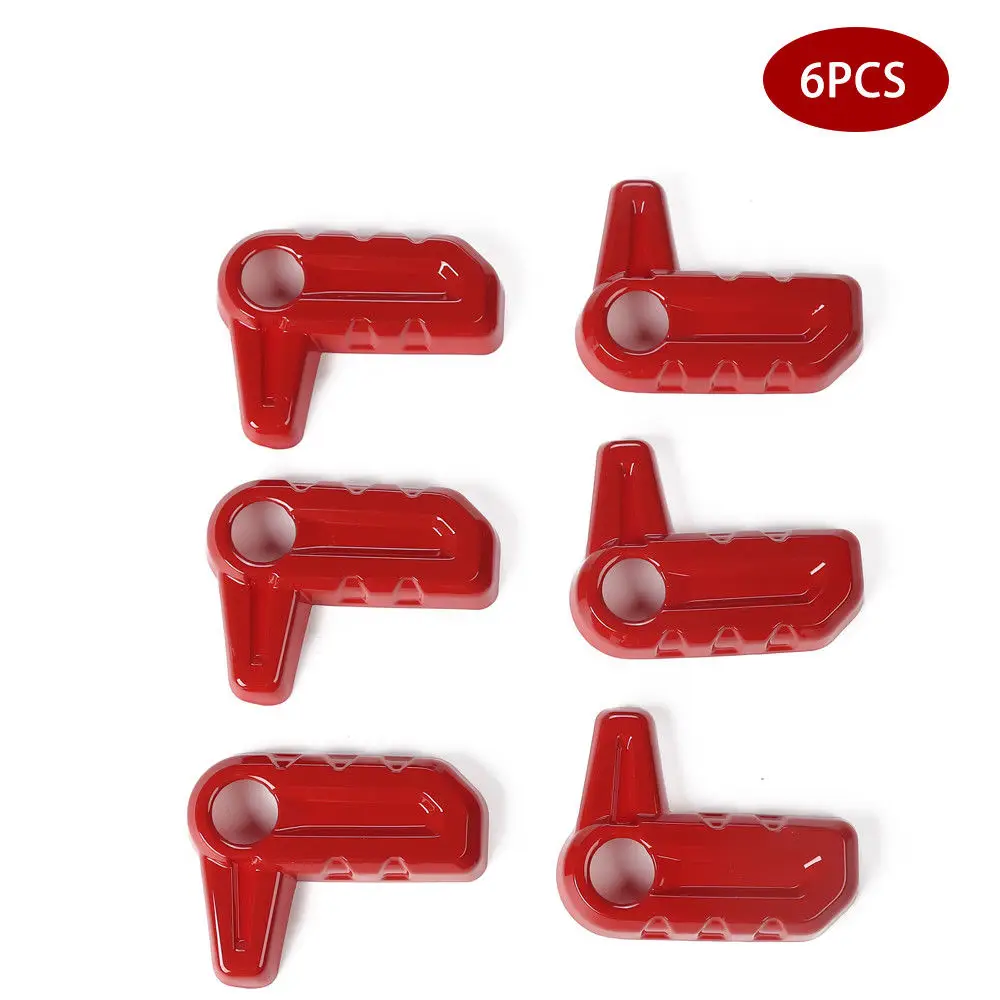 NEW Red ABS Hardtop Release Open Switch Trim Cover for 2018 Jeepp Wrangler JL 6PC | Автомобили и мотоциклы