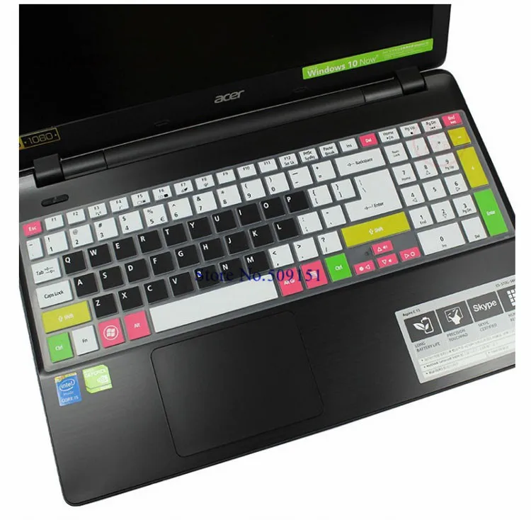 15,6 дюймов ноутбук клавиатура защитная пленка для acer Aspire E1 522 570 532 5830 5755 V3 E5 511 571G 551G 572G - Цвет: Color 2