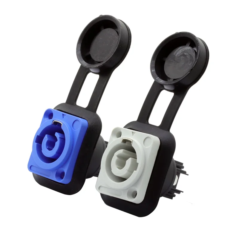 

10Sets Waterproof 20A PowerCON Power Panel Mount Adapter True Locking Cable Connector IP65 Aviation flame retardant connector