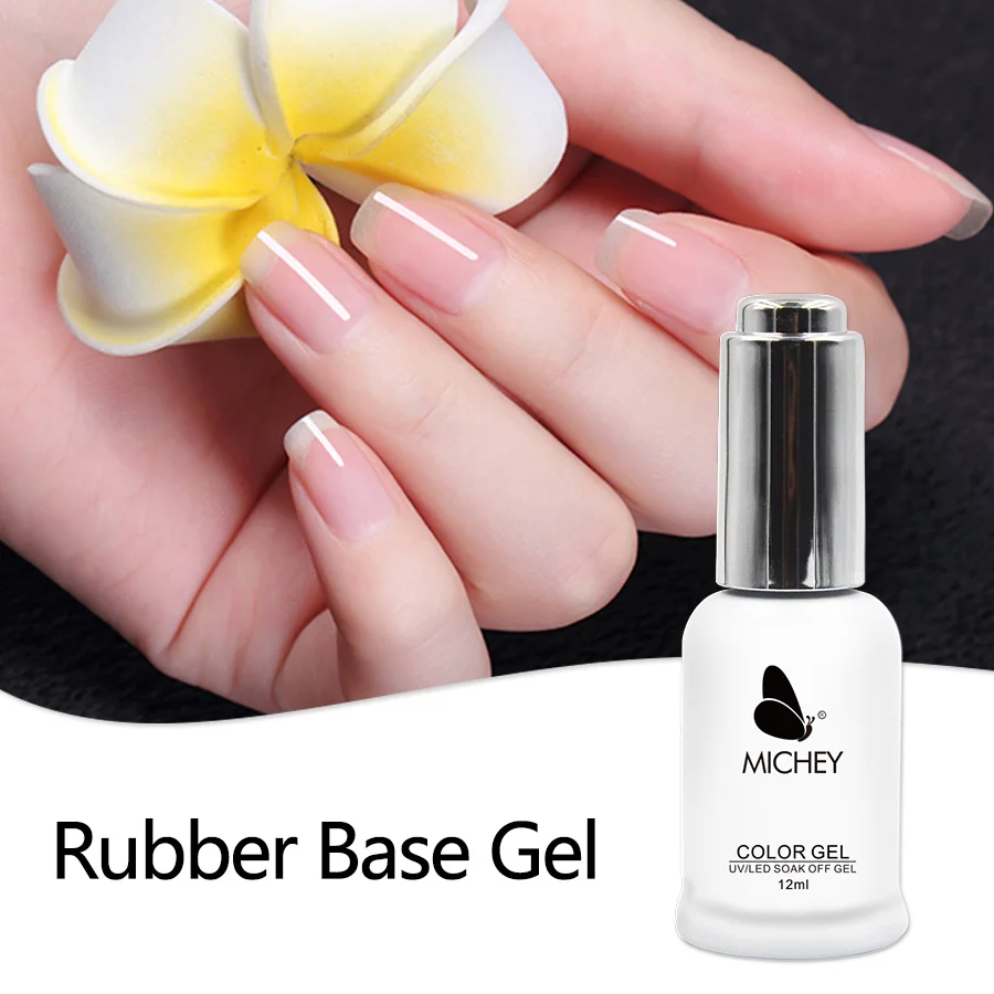 Rubber base gel Модный Цветной УФ-гель-хамелеон с блестящим эффектом, УФ-и светодиодный Гель-лак, блестящий Блестящий Гель-лак для дизайна ногтей - Цвет: Rubber base gel