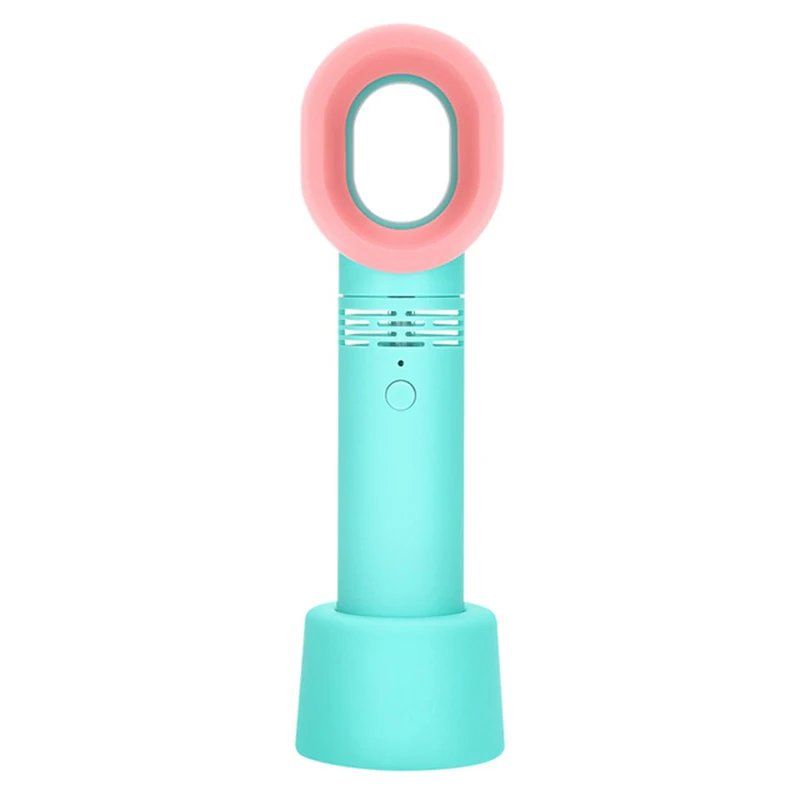 Handheld Bladeless Mini Fan Air Cooler USB Rechargeable Ventilator With LED Ligth Display Portable For Outdoor/travel | Бытовая техника