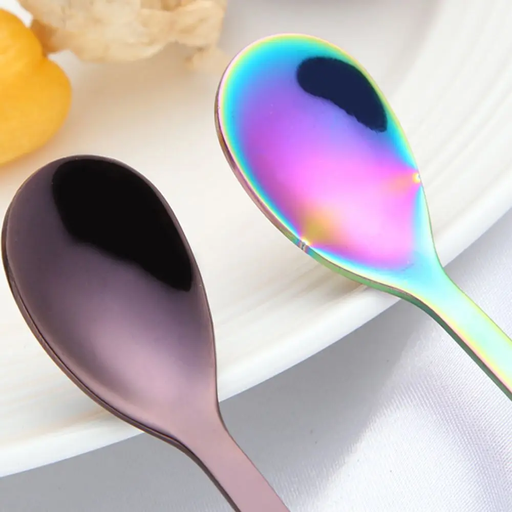 1 шт. ложки из нержавеющей стали с радужным медведем подвесные Чашки Десерт