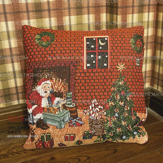 Наволочки с рождественскими узорами рождественские украшения наволочки