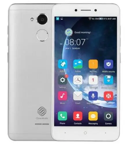Разблокированный телефон Chinamobile A3S 5,2 ''Android 7,1 Snapdragon 425 четырехъядерный процессор камера 4G M653 2G 16G смартфон Google отпечаток пальца - Цвет: silver in stock