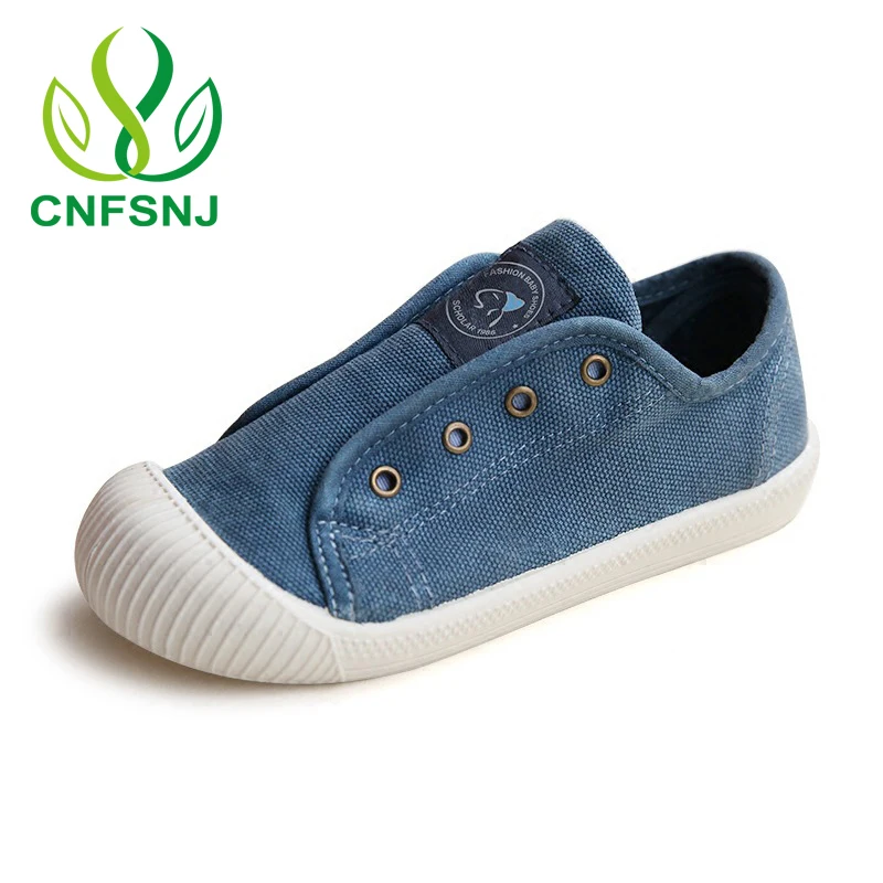 CNFSNJ Canvas Children Shoes Boys Sneakers Brand Kids for Girls Baby Jeans Denim Flat shoes Classic child canvas | Детская одежда и