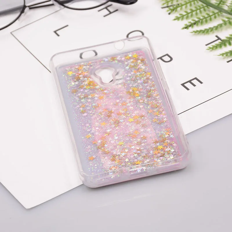 Reaoom for Meizu M5 Case Glitter Dynamic Liquid Star Quicksand Colorful Cute Bottle Unicorn Clear Cover Capa Meilan 5 |