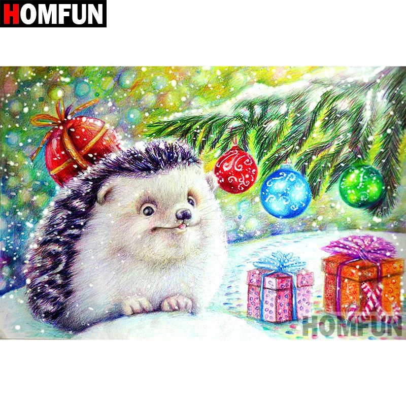 

HOMFUN 5D DIY Diamond Painting Full Square/Round Drill "Cartoon hedgehog" Embroidery Cross Stitch gift Home Decor Gift A09307