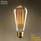 220V Винтаж 40 Вт 60 Вт лампочки Эдисона E27 ST64 лампы накаливания Ретро накаливания Эдисона Светильник для подвесного светильника люстры