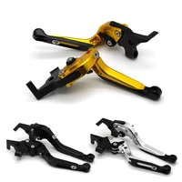 with logo motorcycle frame ornamental foldable brake handle extendable clutch lever for suzuki hayabusa gsxr1300
