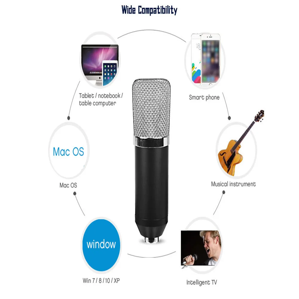 

2019 New Computer Live Telecase Microphone Clear Recording Noise Reduction