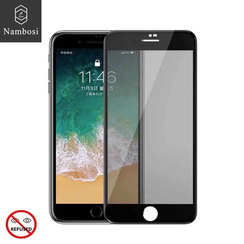 Nambosi 3D Защитная пленка для экрана iPhone 7 8 Защитное стекло plus plus|Защитные стёкла и
