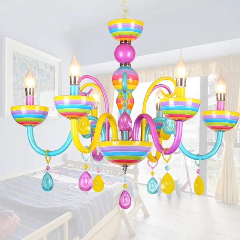 

Children's room Pendant lights living room bedroom restaurants candles fashion bars clothing store colorfull lamp ZA912608
