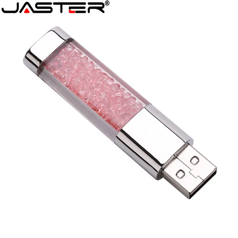 JASTER Кристальный подарок USB флеш-накопитель прозрачный Флешка 4 ГБ 8 16 32 64 Гб карта