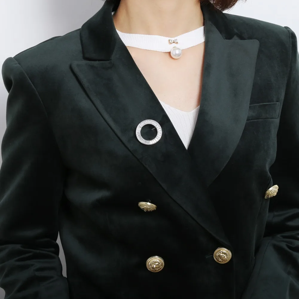 Круглый Круг кубический циркон брошь булавки прозрачный CZ Кристалл броши для