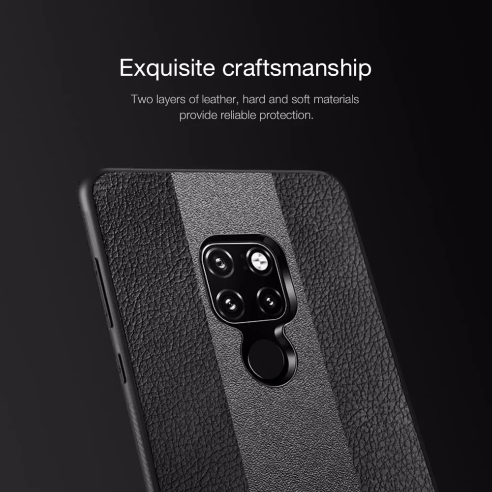 Чехол для huawei mate 20 NILLKIN Racer с защитой от отпечатков пальцев, мягкий ТПУ кожаный чехол с краями, чехол в полоску для huawei mate 20