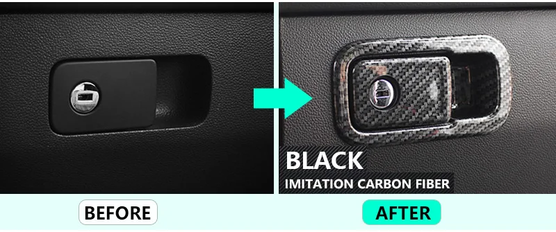 Для VW Tiguan II MK2 2016 2017 2018 2019 Volkswagen хромовое углеродное волокно Co пилотная перчатка