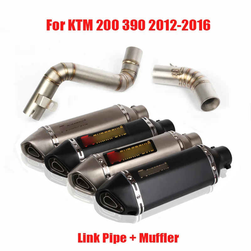 Для KTM 200 390 2012 2016 выхлопная система полный глушитель Escape Tail Модифицированная