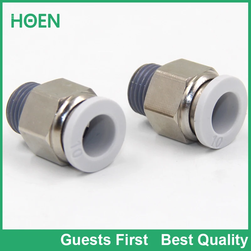 Пневматические Фитинги PC4 M5 БЫСТРОРАЗЪЕМНАЯ штуцер с прямой наружной резьбой