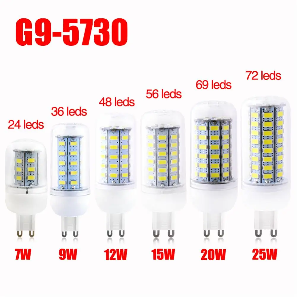 TSLEEN E27 светодиодный светильник E14 B22 GU10 G9 светодиодный смарт лампочки IC 220V 110V кукурузы светильник без мерцания 48 56 69 72 светодиодный s SMD 5730 люстра светильник