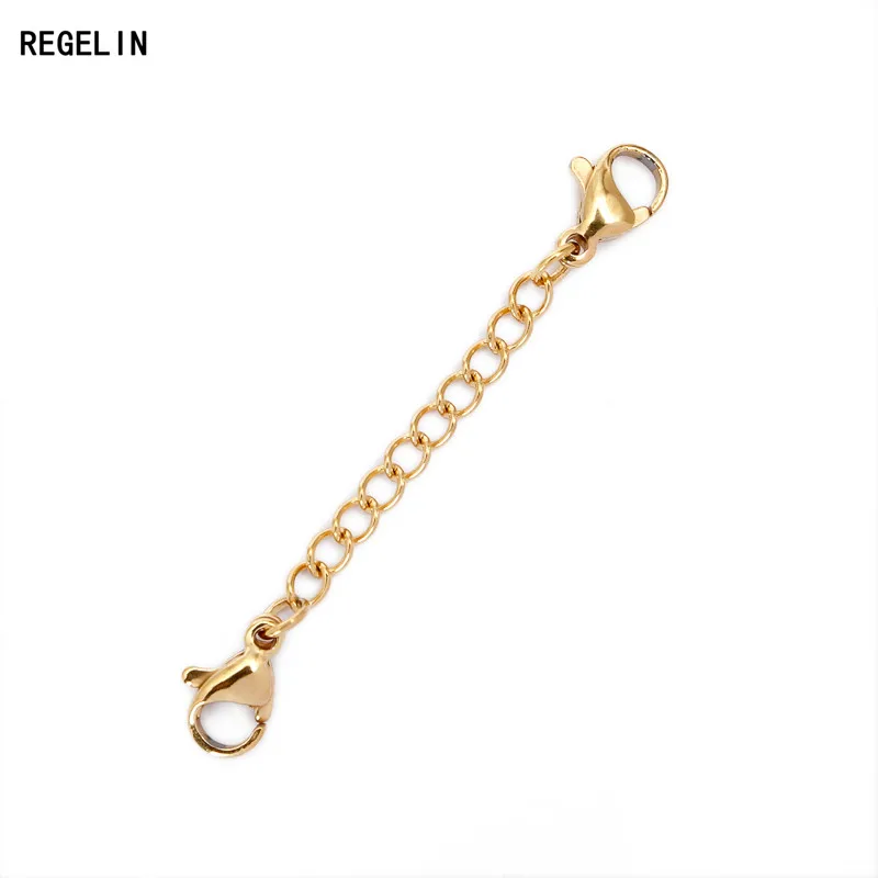 REGELIN Новинка 5 шт./лот ожерелье из нержавеющей стали удлинительная цепочка с