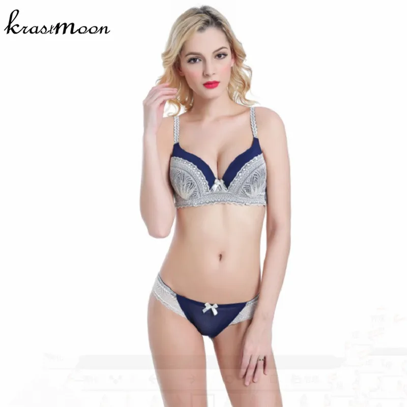 Сексуальное женское белье кружево бюстгальтера Роскошная вышивка Push Up Bra 3 цвета