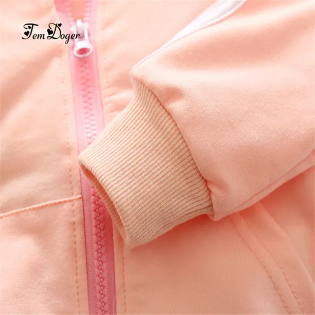 2018 Autumn Fashion baby girl clothes cotton long sleeve solid zipper jacket+pants 2pcs bebes tracksuit baby boy clothing set 6