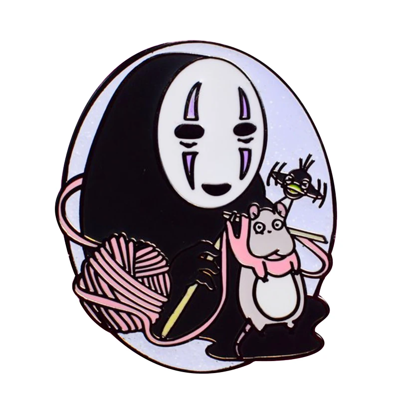 

No Face Pins Studio Ghibli Spirited Away Badge