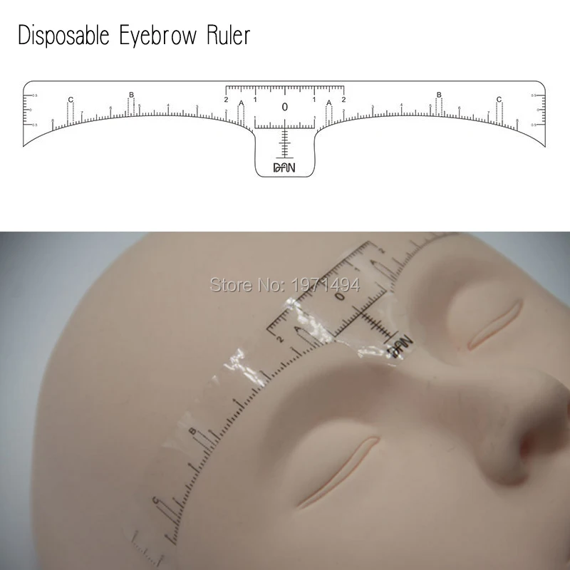 100 шт. одноразовые трафареты для бровей|eyebrow ruler|makeup rulerfor tattoo |