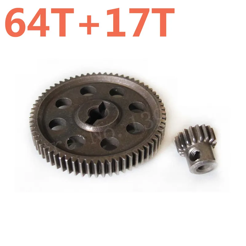 RC автозапчасти 11184 Металл Diff.Main Gear 64T и 11119 Мотор s 17T детали для моделей 1/10 Scale HSP