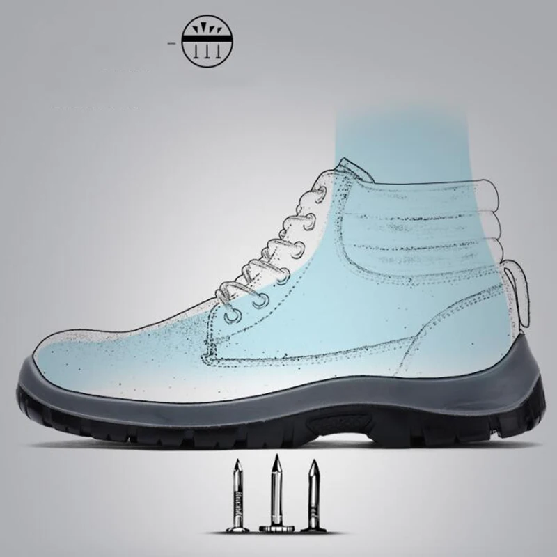 LARNMERN рабочие защитные ботинки обувь стальной носок Кепка сварщик Рабочая