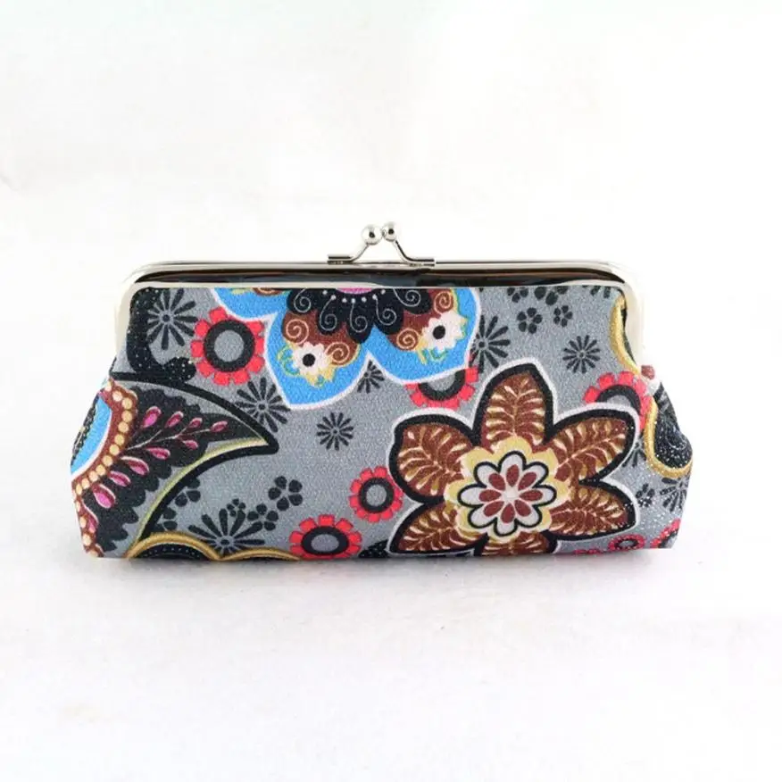 Женская сумка винтажный Ретро кошелек с принтом|long wallet|carteras mujerprinted long wallet |