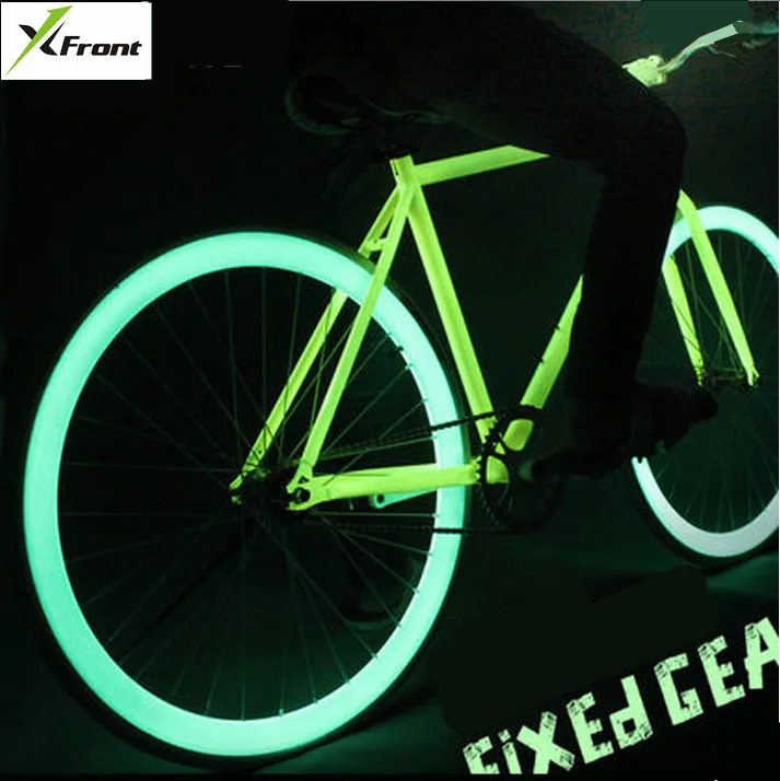 Новый светящийся велосипед X Front из высокоуглеродистой стали с фиксированной
