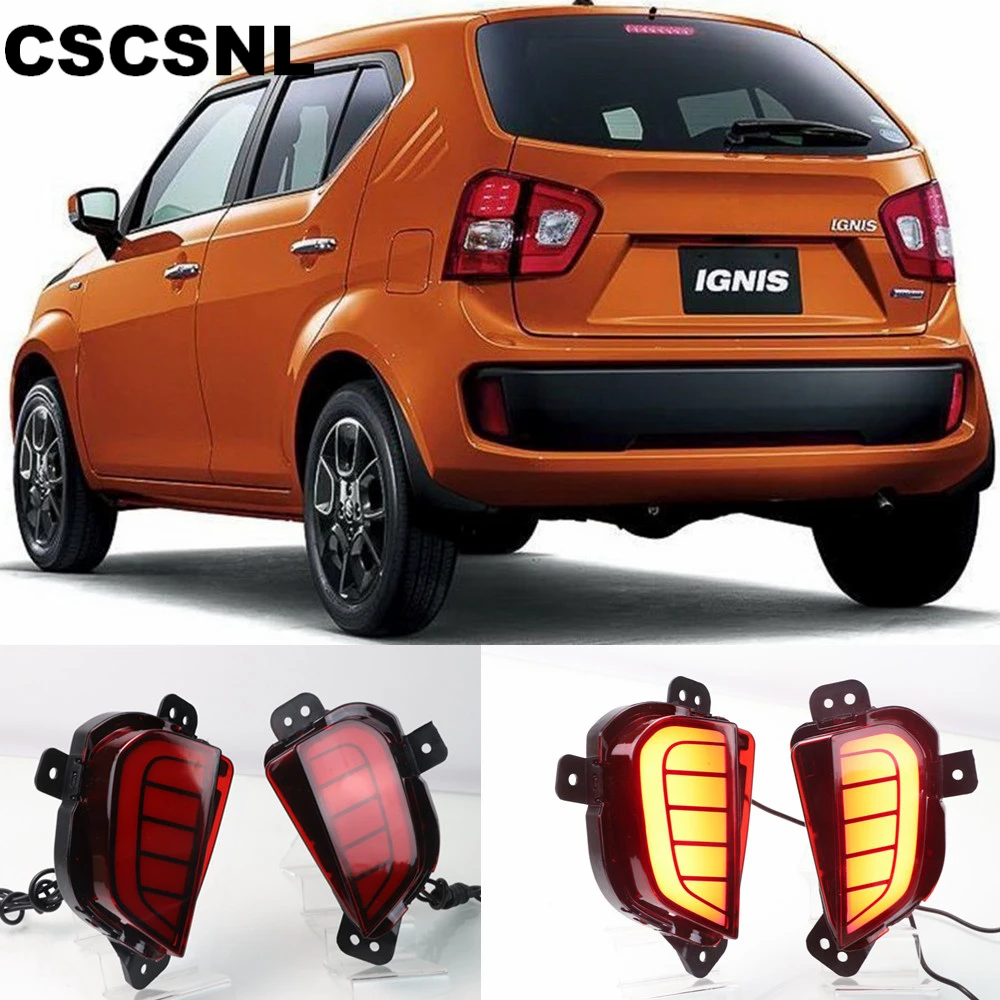 CSCSNL 2 шт. светодиодный для Suzuki Ignis 2016 2017 2018 2019 задние тормозные огни бампер