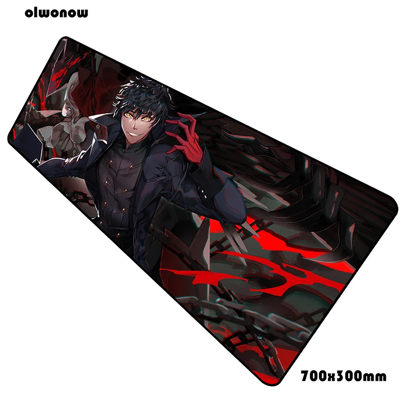Persona 5 Коврик для мыши, 70x30 см, игровой коврик для мыши, аниме, милый офисный коврик для ноутбука, Настольный коврик, высококлассный коврик для игры, pc gamer, коврики
