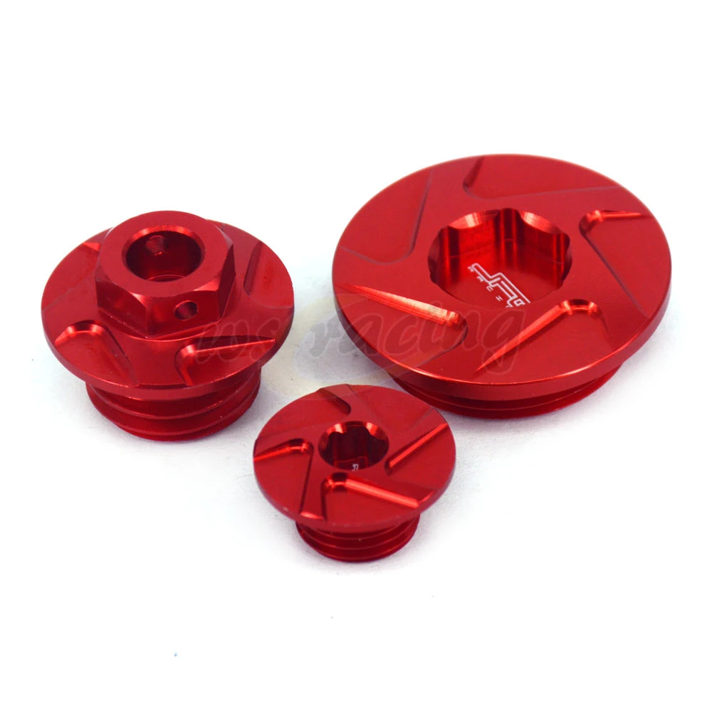 

CNC Motorcycle Billet Engine Oil Filler Plug Set For HONDA CRF150R 07-20 CRF250R 10-17 CRF450R 02-16 CRF450X 05-17 Dirt Bike