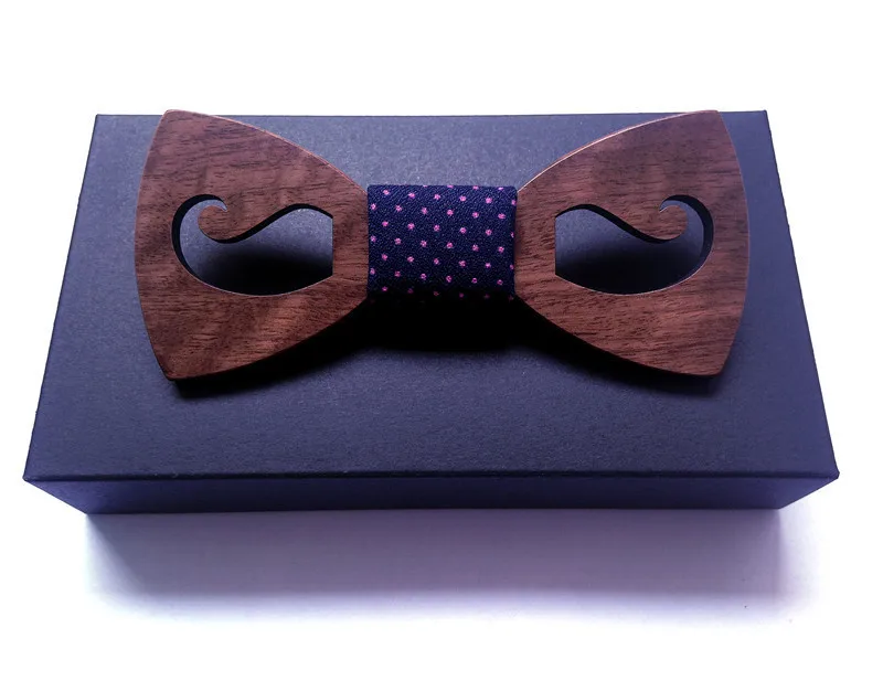 Новый Дизайн Полые Модные Точки деревянные Галстуки Для Свадьба бренд Новинка