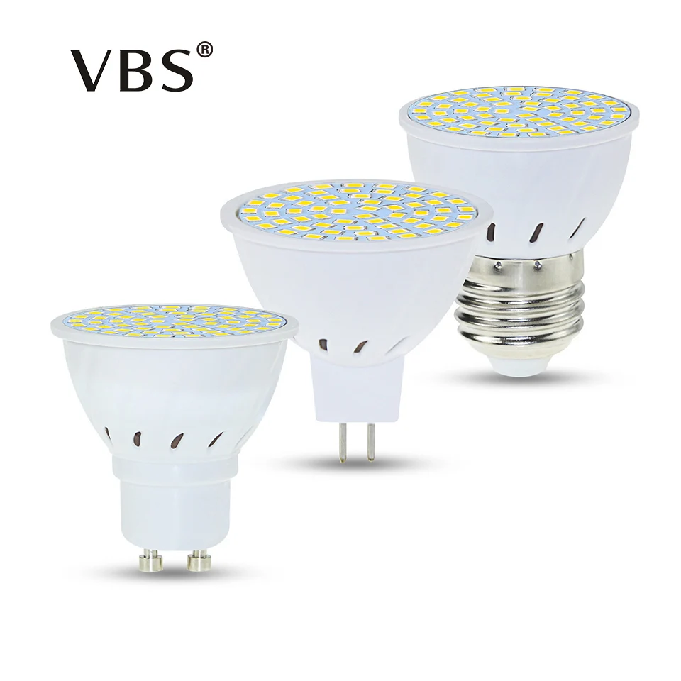 Светодиодная лампочка E27 GU10 MR16 SMD 2835 48LED 60LED 80led высокой яркосветодиодный