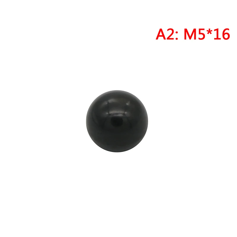 A2 Черный пластик M4/M5/M6/M8/M10/M12 Резьбовая Шарообразная головка Зажимная гайка ручка - Цвет: A2