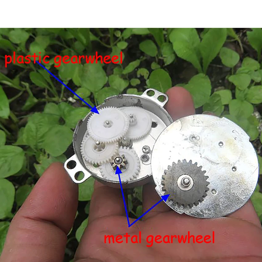 Редукторный двигатель JS 50 с постоянным током 5 мм D образный вал постоянный ток 12 В