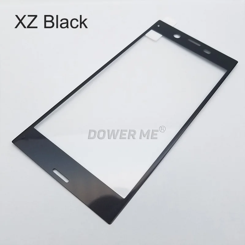 For XZ Black Dower Me 3D изогнутый мягкий край Полный клееный закаленное стеклянный дисплей Защитная пленка для sony Xperia XZ F8332 F8331 XZs G8231/32 - Цвет: For XZ Black