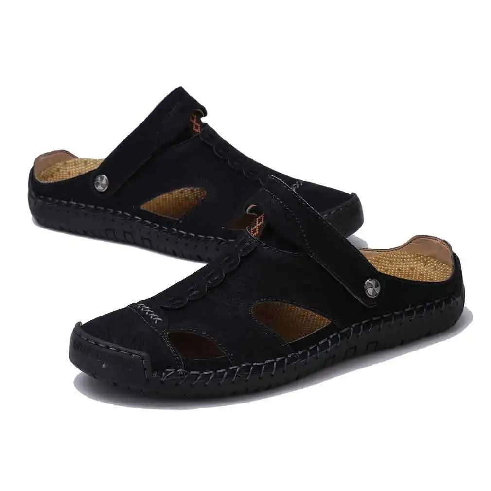 Мужские сандалии из микрофибры; Zapatos; мужские часы; мужские сандалии; Летние противоскользящие мужские туфли; мужские пляжные сандалии; большие размеры 48