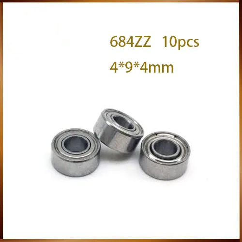 Подшипник 684ZZ 4*9*4 мм фотосессия (10 шт.) Миниатюрные шарикоподшипники 684Z 684 ZZ 618/4ZZ Hobby