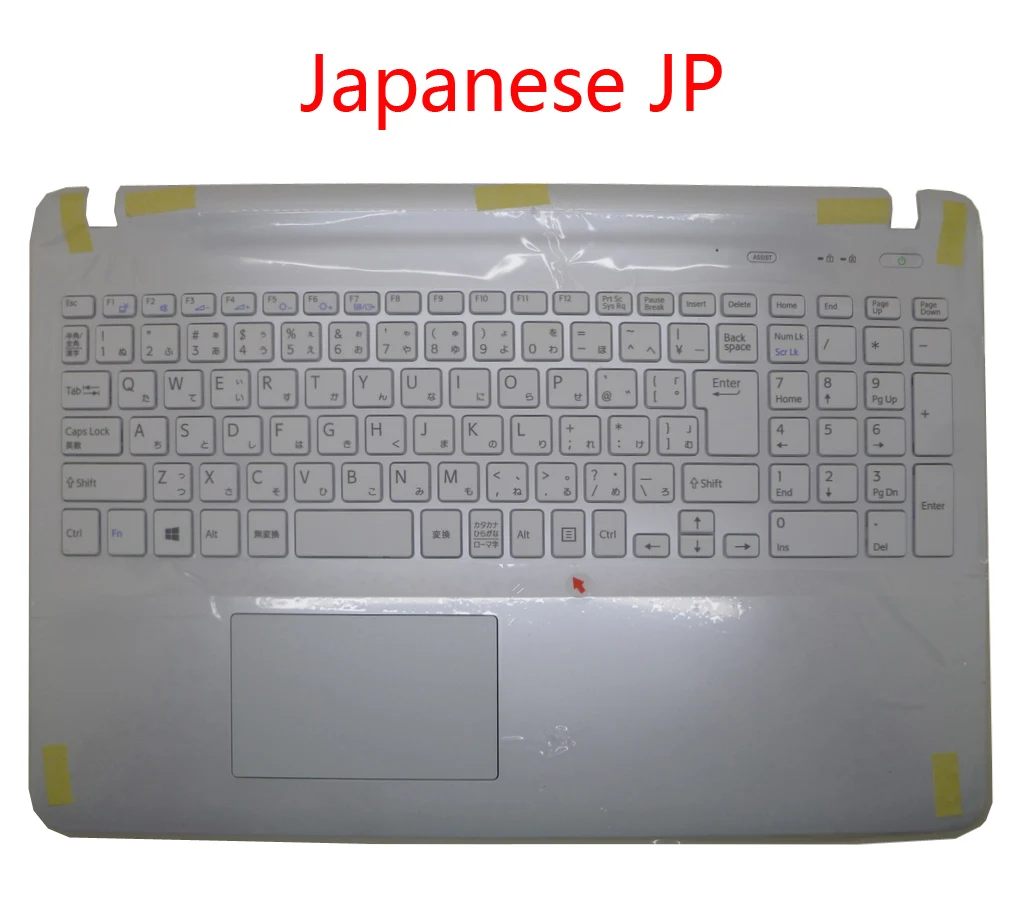 Japanese JP touch Подставка для ноутбука и клавиатура для SONY для VAIO SVF152 серии 3PHKDPHN030 японский JP английский США FR Французский белый с тачпадом - Color: Japanese JP touch