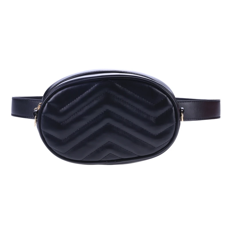 SWDF 2018 New Fashion Women PU Leather Black And White Solid Waist Bags Fanny Packs Lady's High Quality Belt | Багаж и сумки