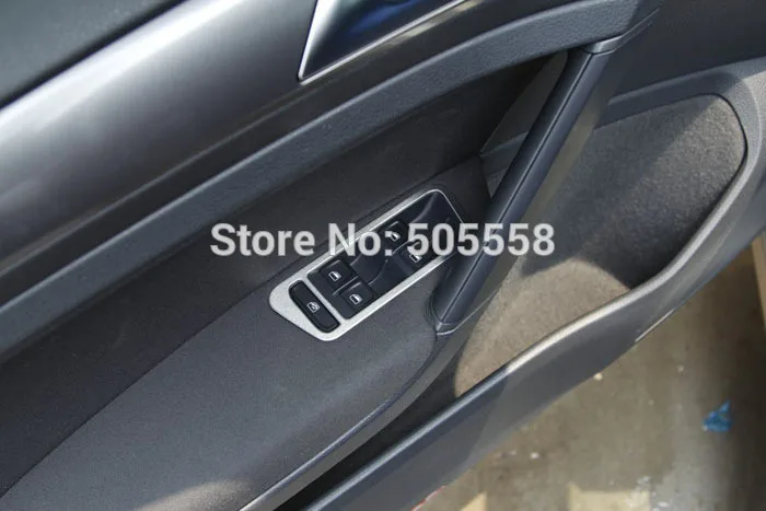 Для VW GOLF 7 MK7 VII оконный зеркальный переключатель накладка наклейка из нержавеющей