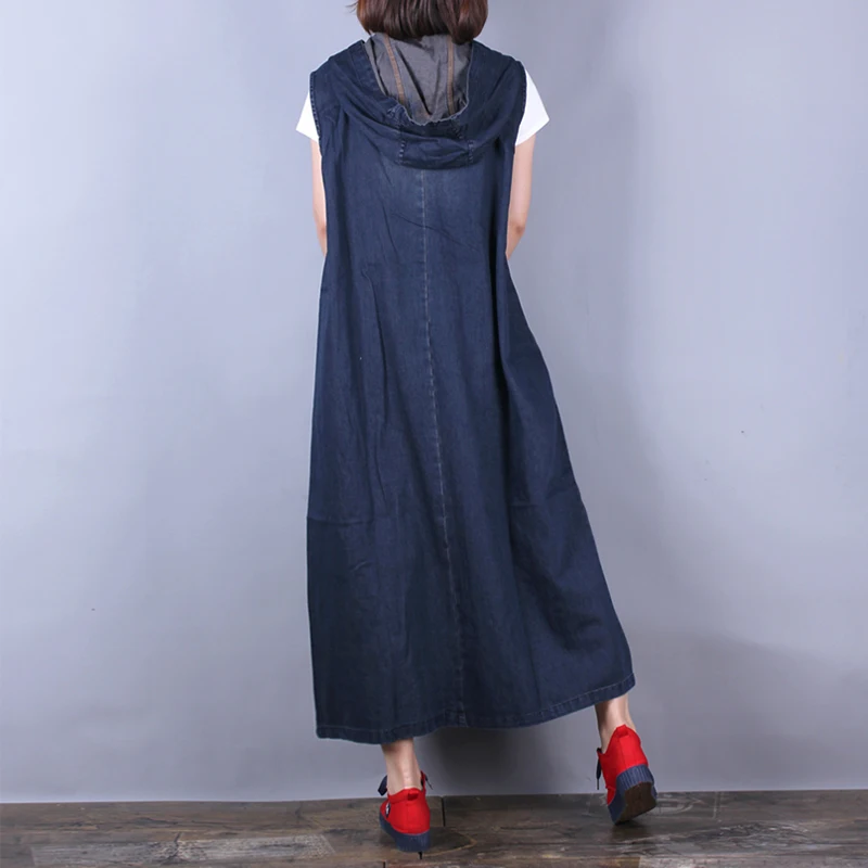 Бесплатная доставка 2021 новые модные длинные женские джинсовые платья до