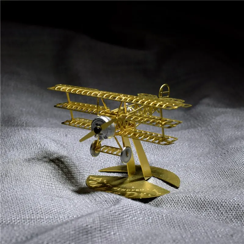 1/160 StratoStudio 3D пазл металлическая модель легко собрать микро крыло серии B16004 Fokker Dr.1