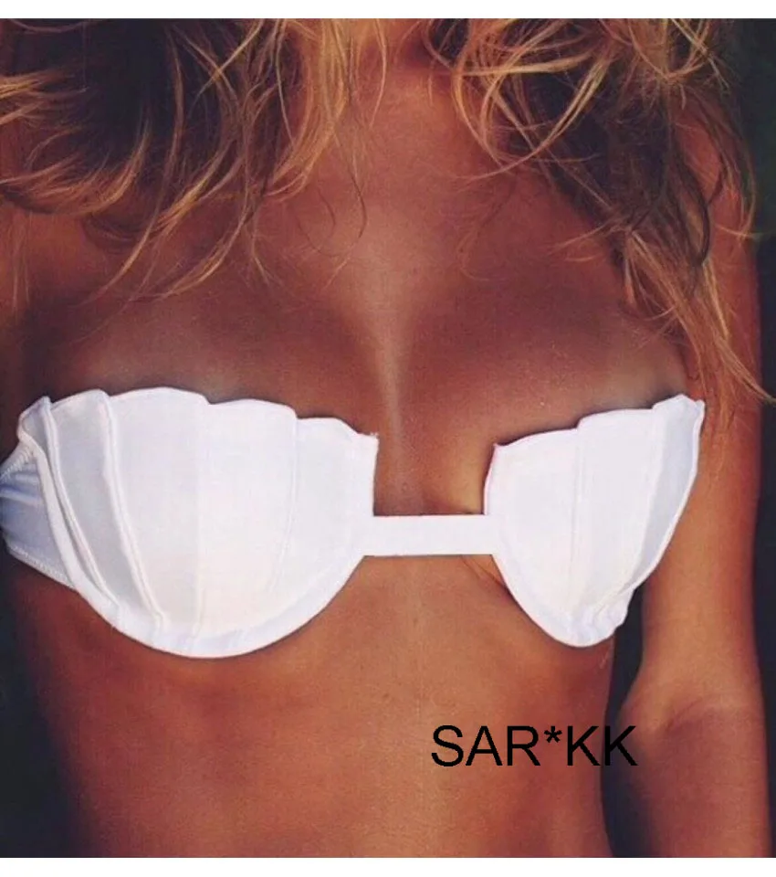 Купальник женский бикини в форме ракушек бандажный купальник с подкладкой