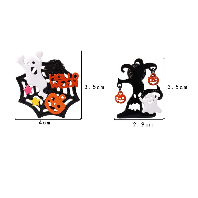 Подарок на Хэллоуин тыква паук зашита гиперболом брошь с героями мультфильмов