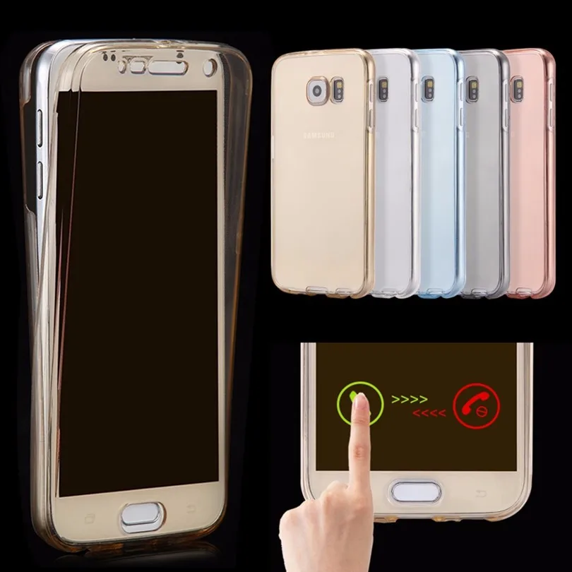 Задняя и Передняя 360 мягкие чехлы из ТПУ для Samsung Galaxy J3 J5 J7 2017 2016 J310 J510 J710 J320 J520 J720 Prime